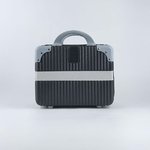 Mini Suitcase - Black with Silver