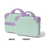 Mini Suitcase - Light Blue with Purple