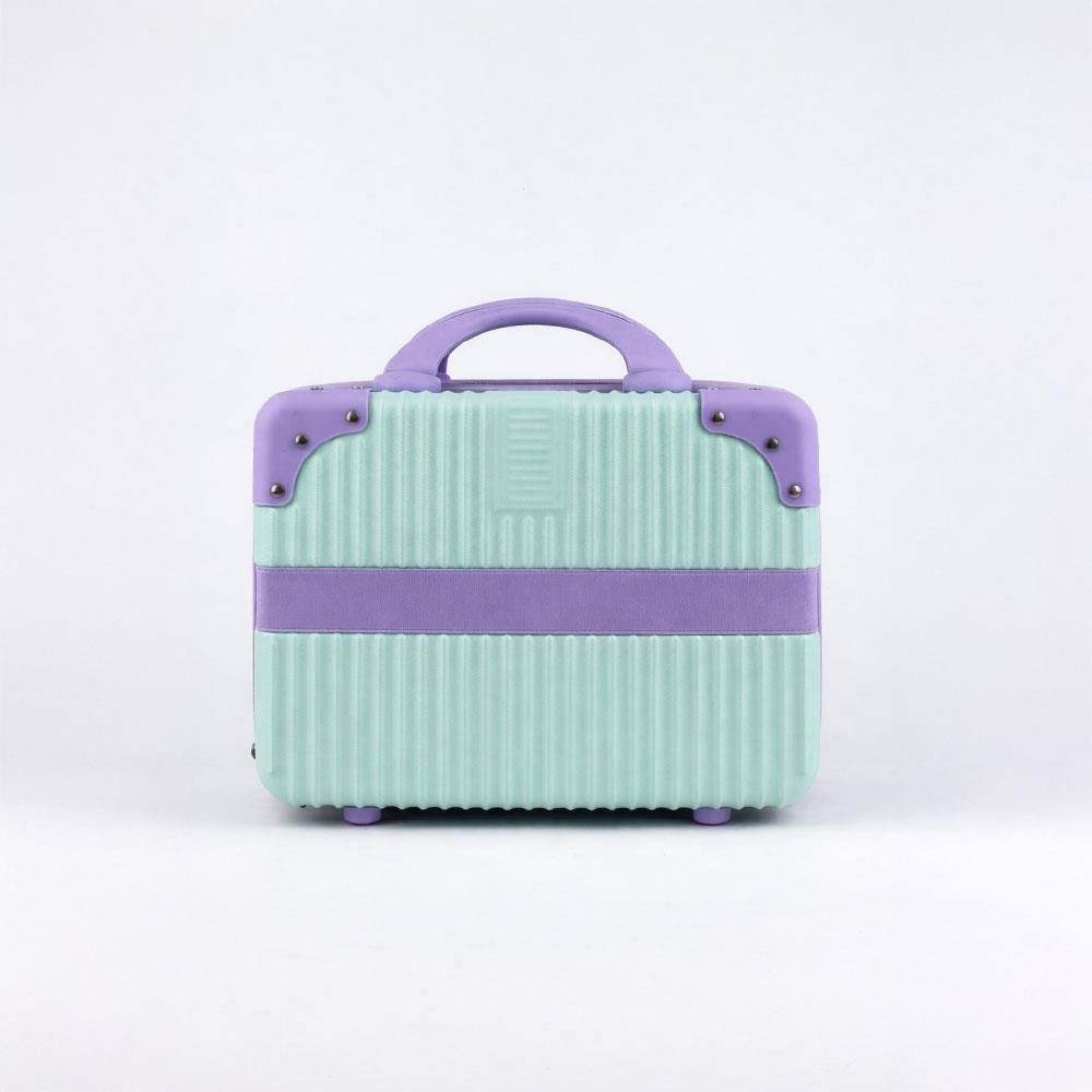 Suitecase Mini Mini Suitcase - Light Blue with Purple - New Directions Australia