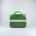 Mini Suitcase - Dark Green with Light Green