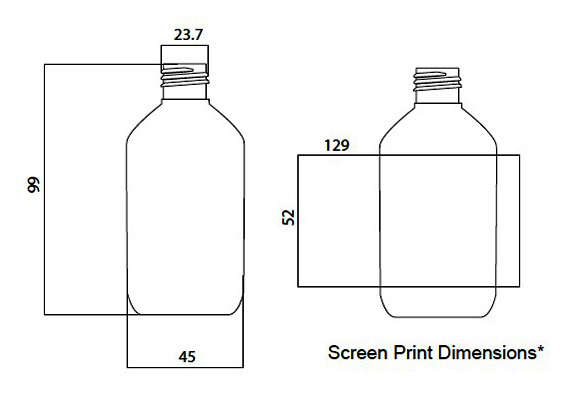 100ml White PET Dewdrop Bottle