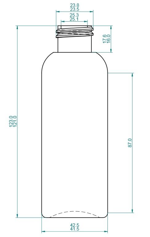 125ml PET Round Bottle - Type 1