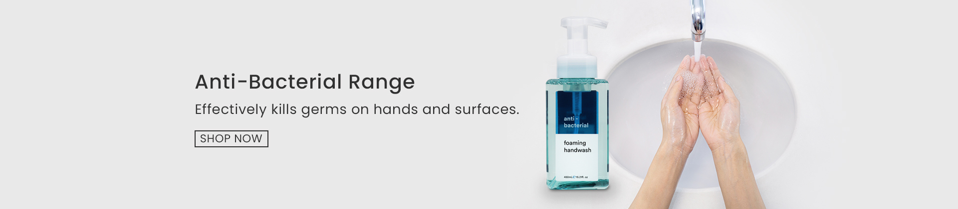 Antibacterial Sanitisers Hand Gel and Hand Wash