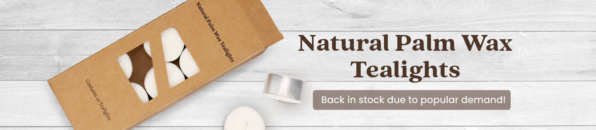 Natural Palm Wax Tealights
