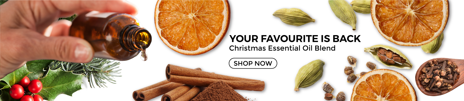 Your favourite is back. Christmas Essential Oil Blend.