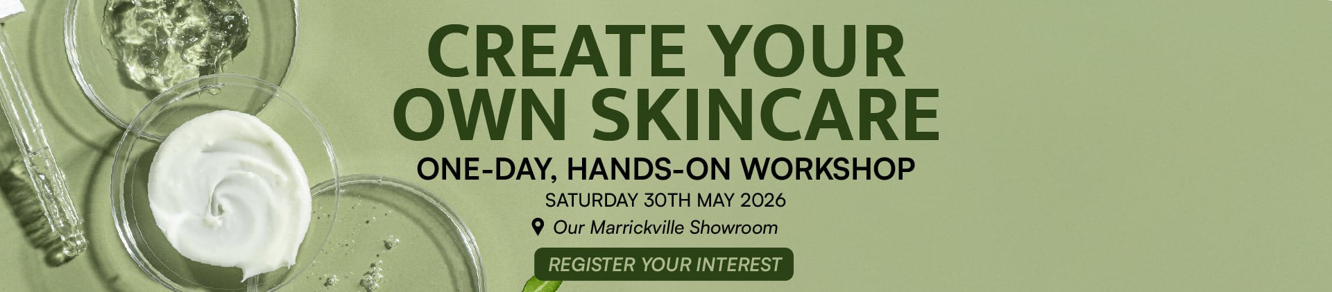 Create your own Skincare Workshop