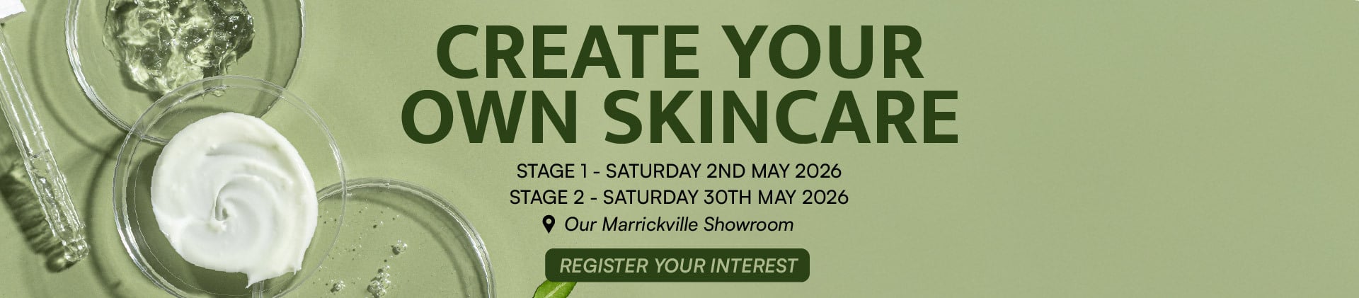 Create your own Skincare Workshop