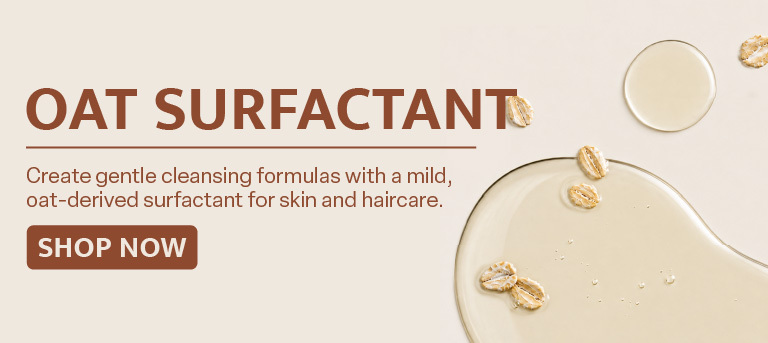 Oat Surfactant: Create gentle cleansing formulas with a mild, oat-derived surfactant for skin and haircare.