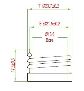 250ml Short PET Bottles Thread