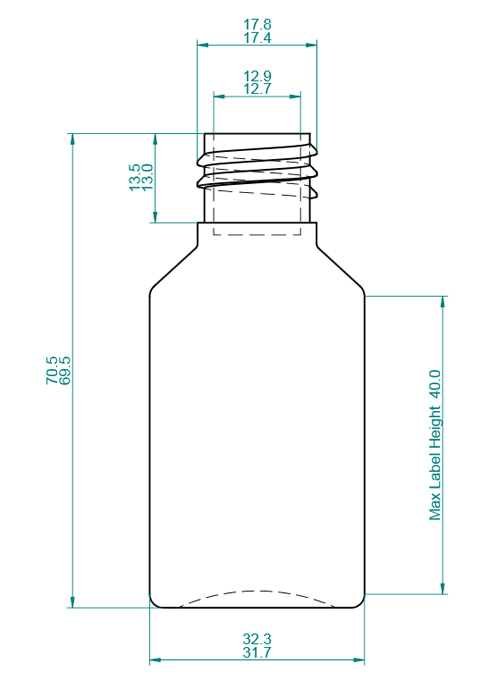 30ml Veral PET Bottle