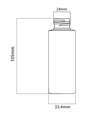 60ml PET Square Shoulders Bottles