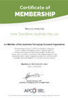 APCO Certificate of Membership and Action Plan