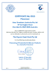 GMP - Good Manufacturing Practices ISO 22716 Certification