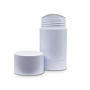 50ml Matte White Round Stick Deodorant Bottle with Bottom Plug