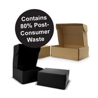 Black and Brown Shipping Cartons