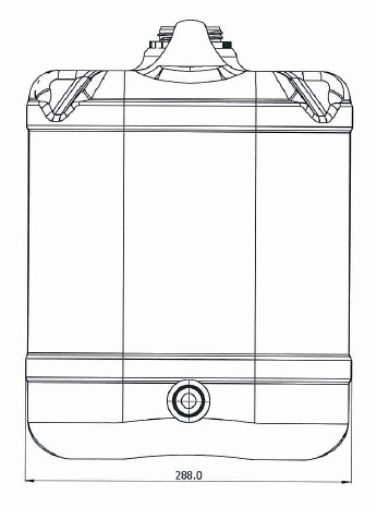 20Lt Drum Cube White - Aspect 2